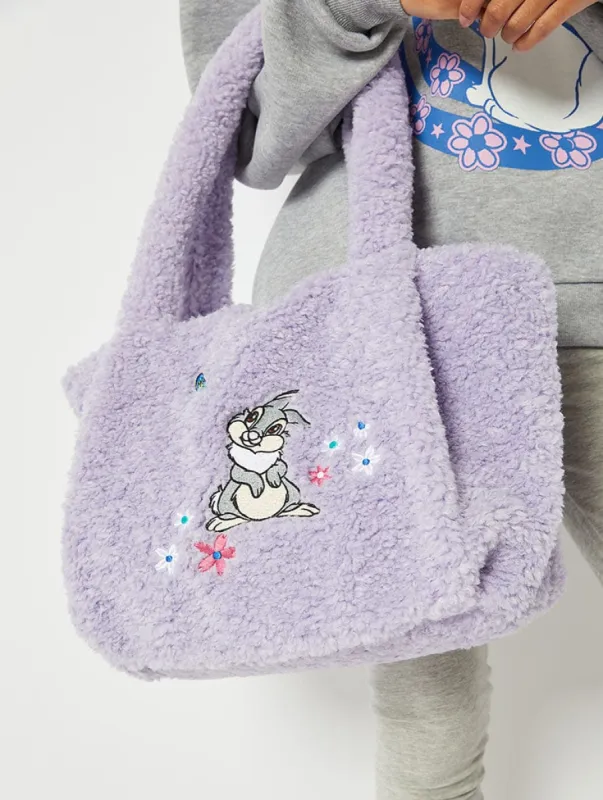 Disney Thumper Lilac Fur Tote Bag sold by Skinnydip London