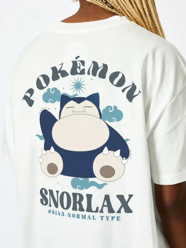 Pokemon #0143 Snorlax T-Shirt in Ecru sold by Skinnydip London