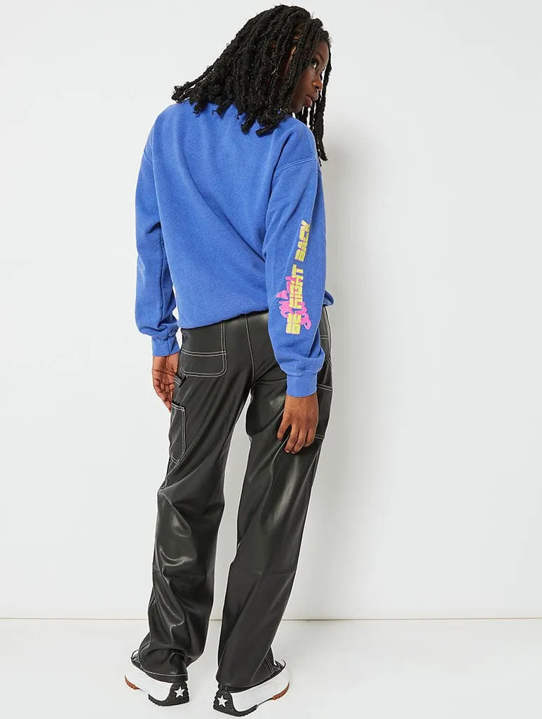 Just Existing Graphic Oversized Sweatshirt sold by Skinnydip London product image thumbnail 4