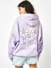 Plant Club Oversized Hoodie in Lilac sold by Skinnydip London