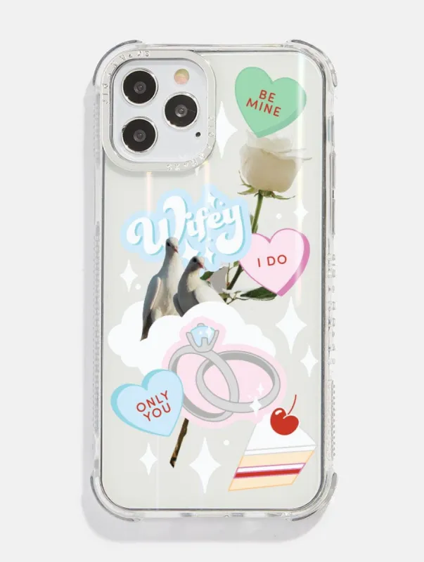 Wifey Sticker Shock iPhone Case sold by Skinnydip London