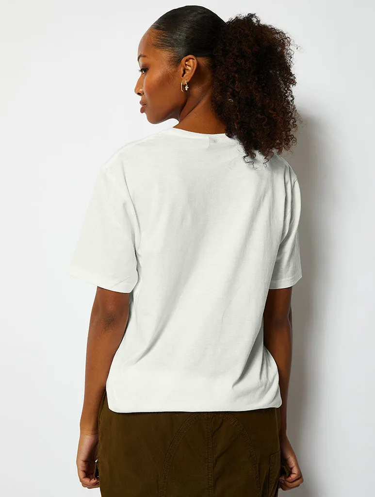 Disney Donald Duck Love T-Shirt in Ecru sold by Skinnydip London product image thumbnail 2