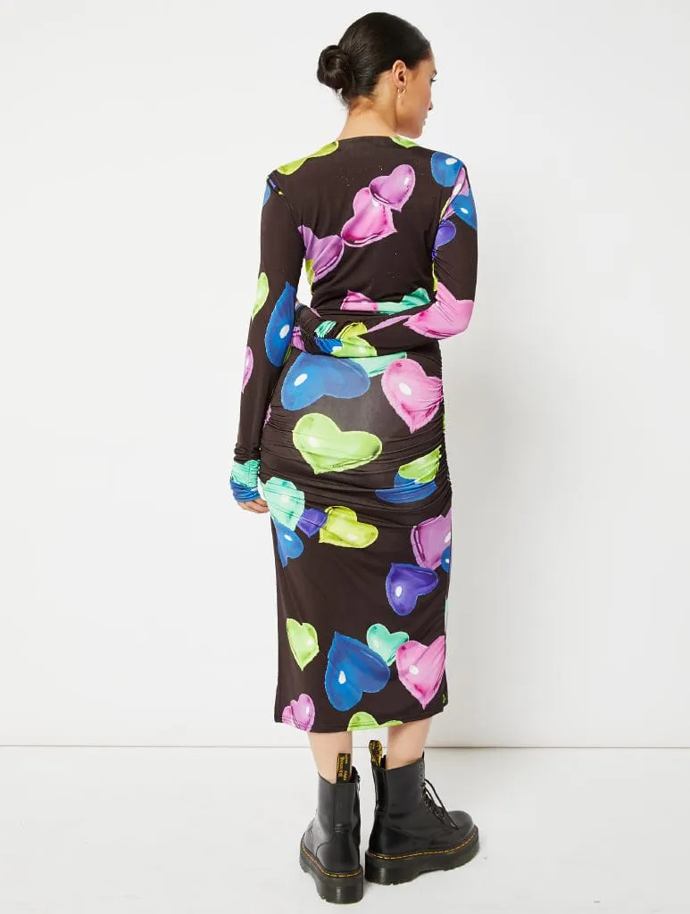Neon Heart Midi Dress sold by Skinnydip London product image thumbnail 5