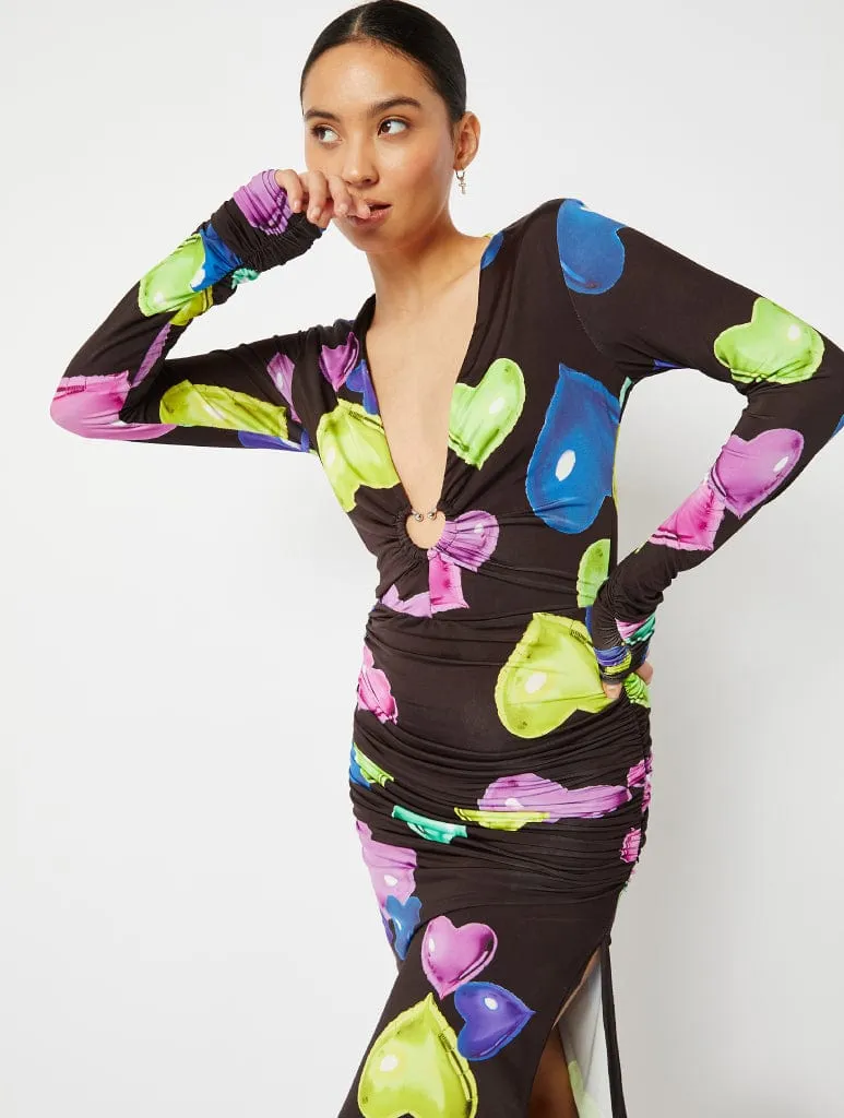 Neon Heart Midi Dress sold by Skinnydip London product image thumbnail 3