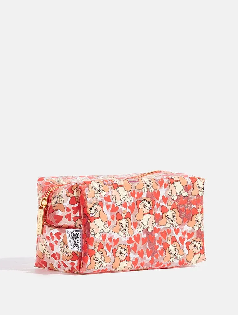 Disney Lady Heart Makeup Bag sold by Skinnydip London product image thumbnail 4