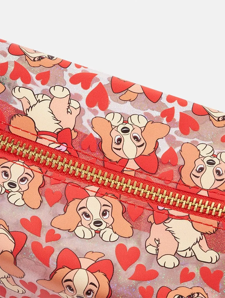 Disney Lady Heart Makeup Bag sold by Skinnydip London product image thumbnail 3