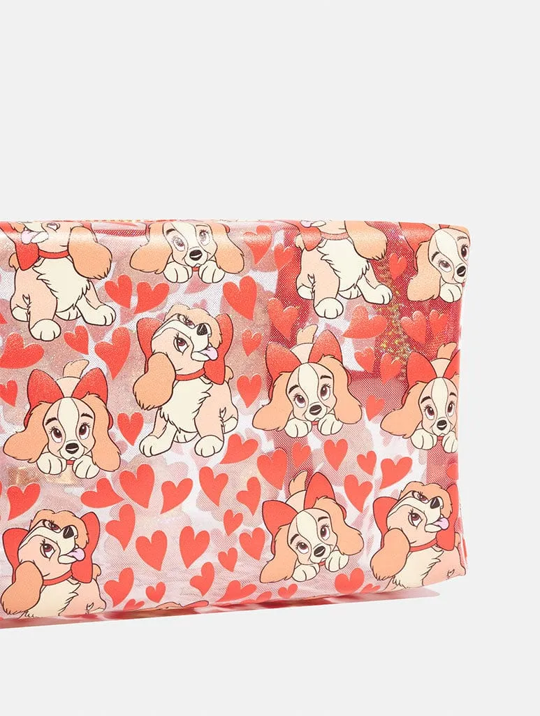 Disney Lady Heart Makeup Bag sold by Skinnydip London product image thumbnail 2