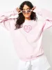 Lover Sweatshirt In Pink sold by Skinnydip London