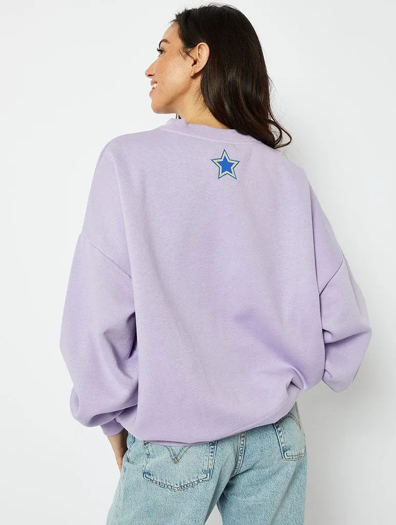 Disney Stitch Varsity Sweatshirt sold by Skinnydip London product image thumbnail 3