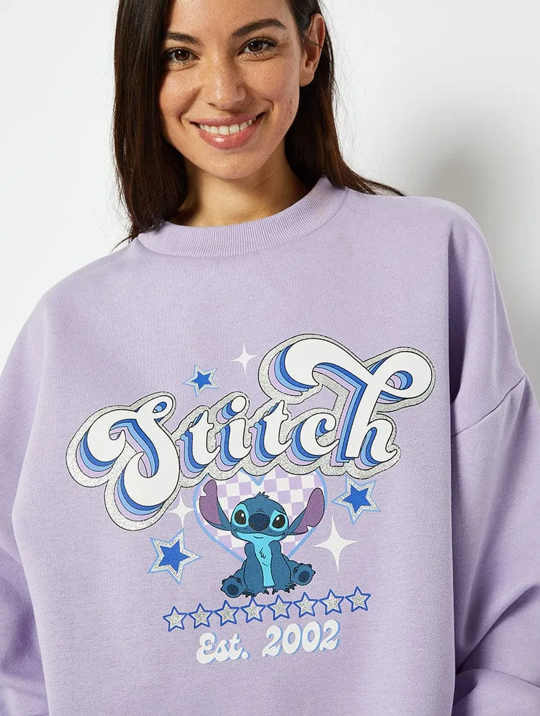 Disney Stitch Varsity Sweatshirt sold by Skinnydip London product image thumbnail 2