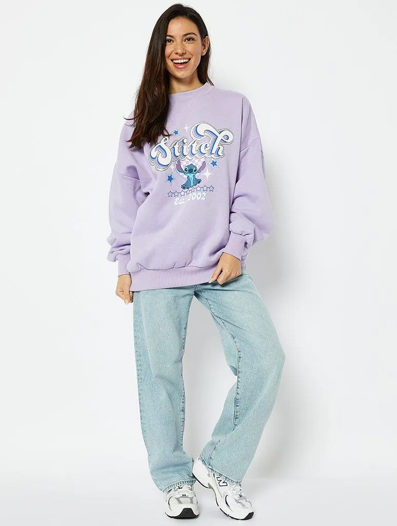 Disney Stitch Varsity Sweatshirt sold by Skinnydip London product image thumbnail 5
