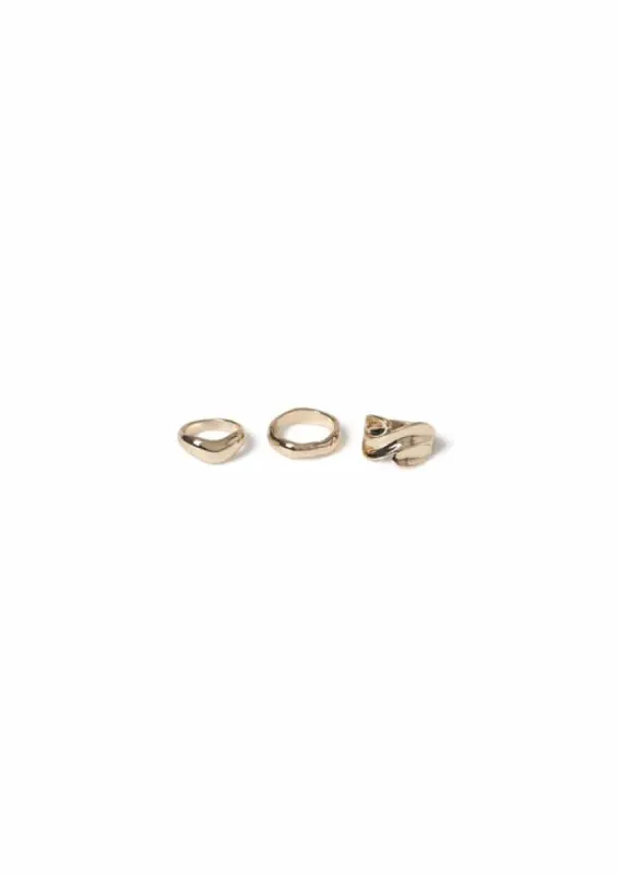 Liars & Lovers 3 Pack Molten Ring made by Skinnydip London