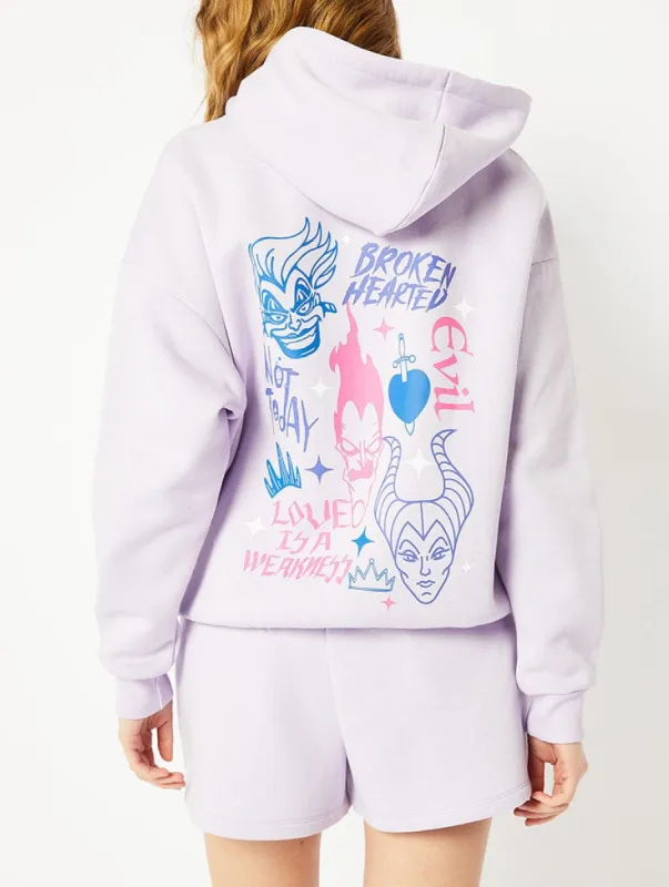 Disney Villains Hoodie in Purple sold by Skinnydip London