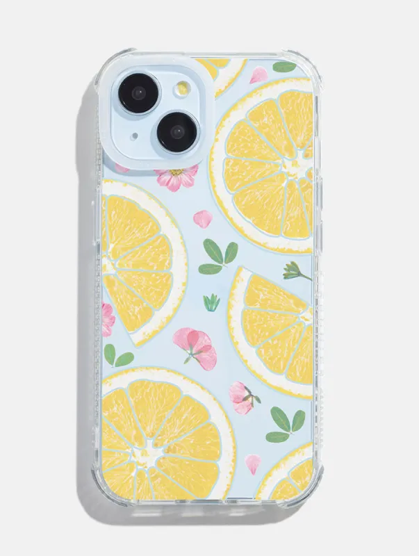 Floral Lemon Shock iPhone Case sold by Skinnydip London