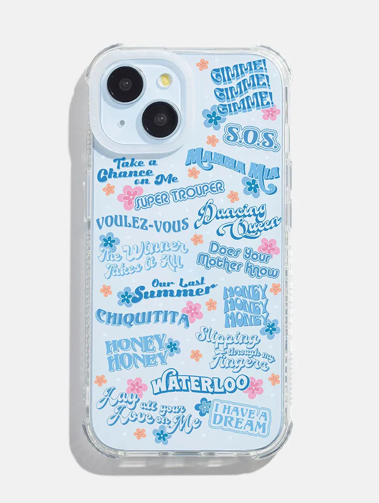 ABBA Songs Shock iPhone Case sold by Skinnydip London