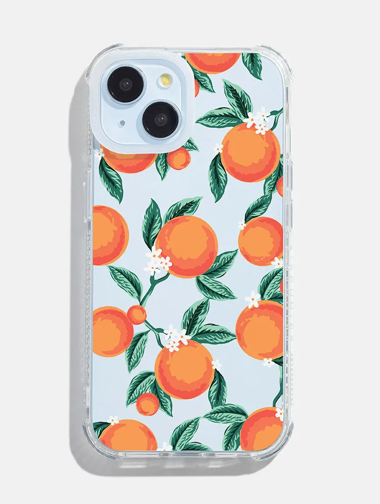 Floral Orange Shock iPhone Case sold by Skinnydip London