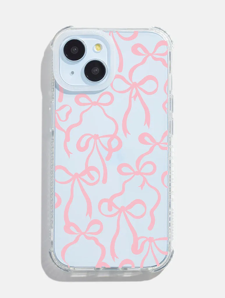 Pink Bows Shock iPhone Case sold by Skinnydip London