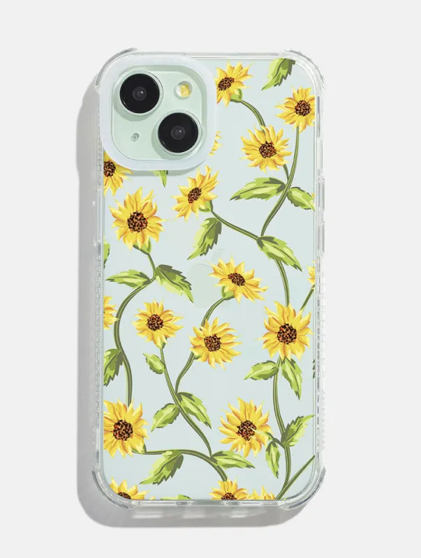 Sunflower Vine Shock iPhone Case sold by Skinnydip London