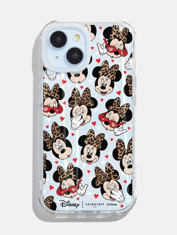 Disney Minnie Leopard Print Shock iPhone Case sold by Skinnydip London