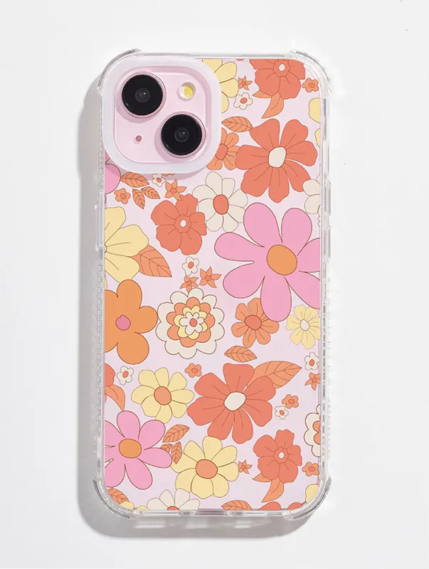 Retro Flower Shock iPhone Case sold by Skinnydip London