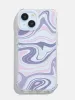 Lilac Retro Swirl Shock iPhone Case sold by Skinnydip London