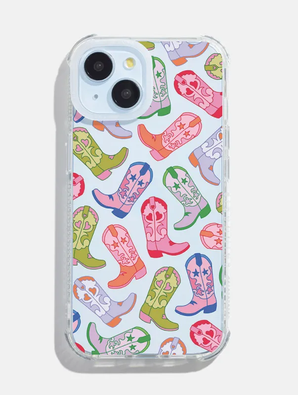 Cowboy Boot Repeat Shock iPhone Case sold by Skinnydip London