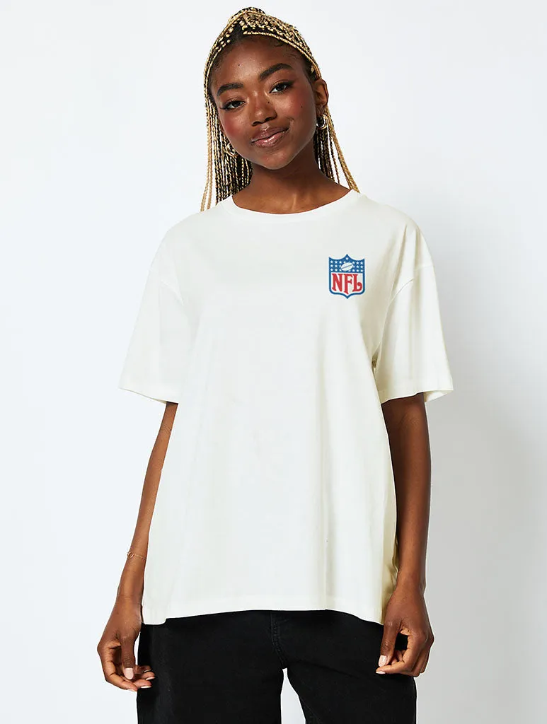 NFL x Skinnydip All Pro Bowl T-Shirt in Ecru sold by Skinnydip London product image thumbnail 2