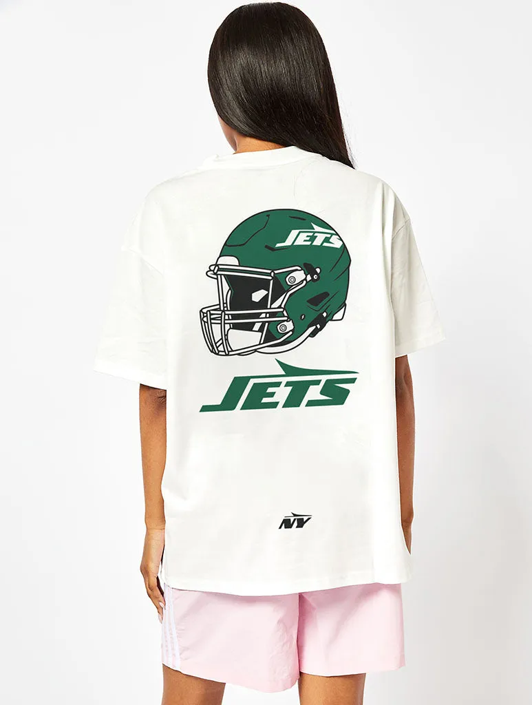 NFL x Skinnydip New York Jets T-Shirt in Ecru sold by Skinnydip London product image thumbnail 2