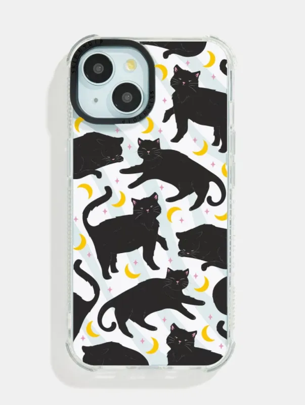 Black Cat Shock iPhone Case sold by Skinnydip London