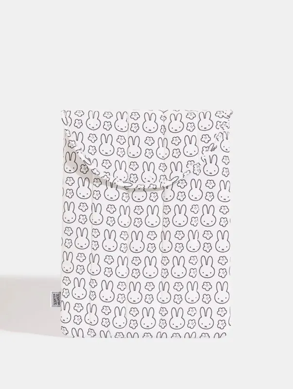 Miffy x Skinnydip Laptop Sleeve in White sold by Skinnydip London