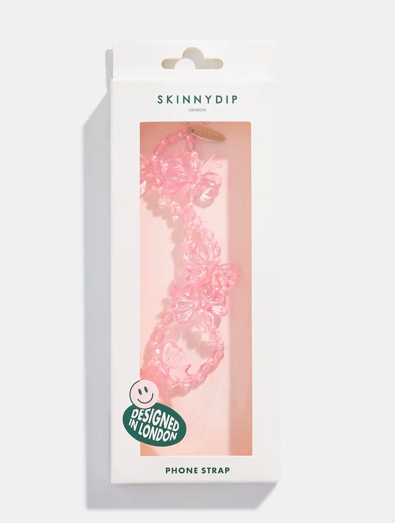 Pink Bow Beaded Strap sold by Skinnydip London product image thumbnail 4