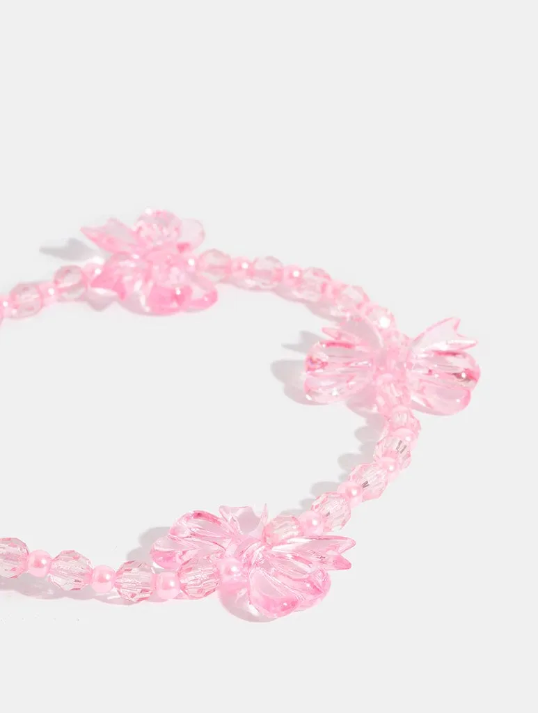 Pink Bow Beaded Strap sold by Skinnydip London product image thumbnail 3