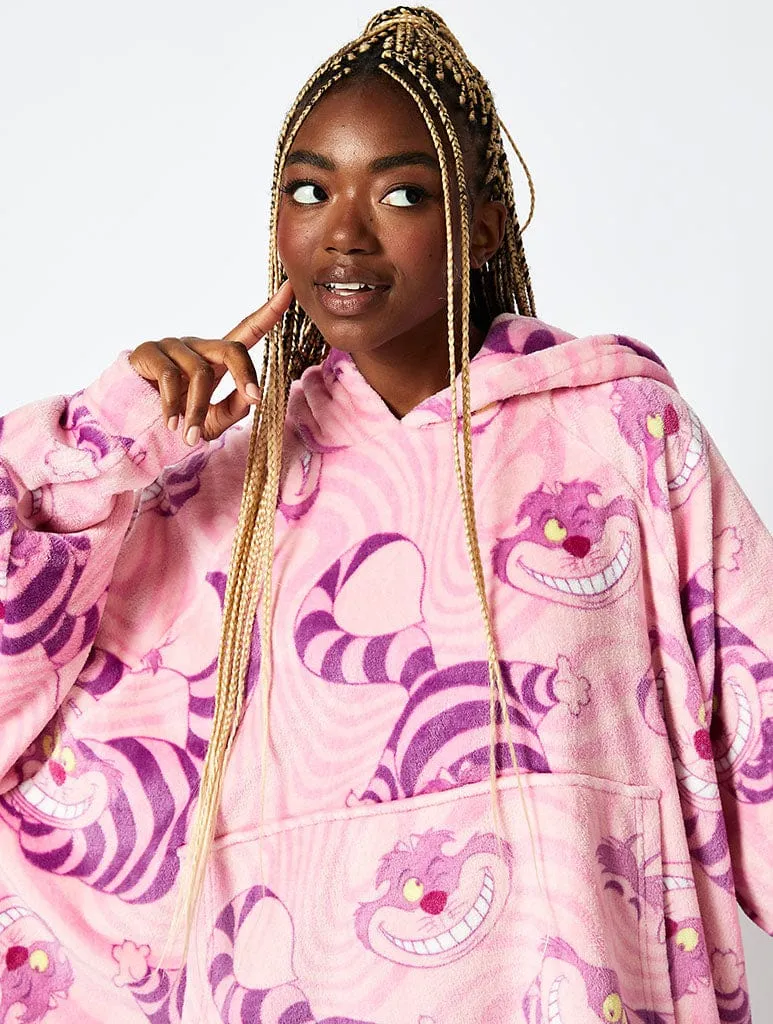 Disney Cheshire Cat Blanket Hoodie in Pink sold by Skinnydip London product image thumbnail 3