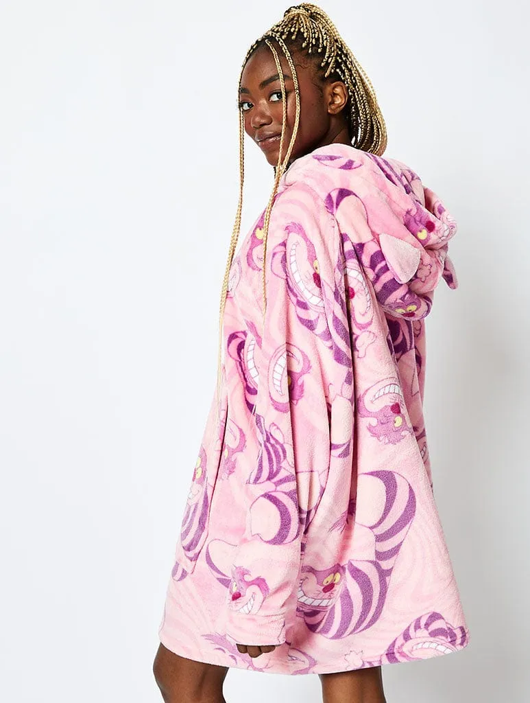 Disney Cheshire Cat Blanket Hoodie in Pink sold by Skinnydip London product image thumbnail 4