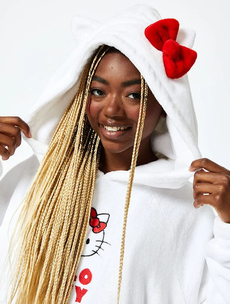 Hello Kitty x Skinnydip Blanket Hoodie in White sold by Skinnydip London product image thumbnail 2