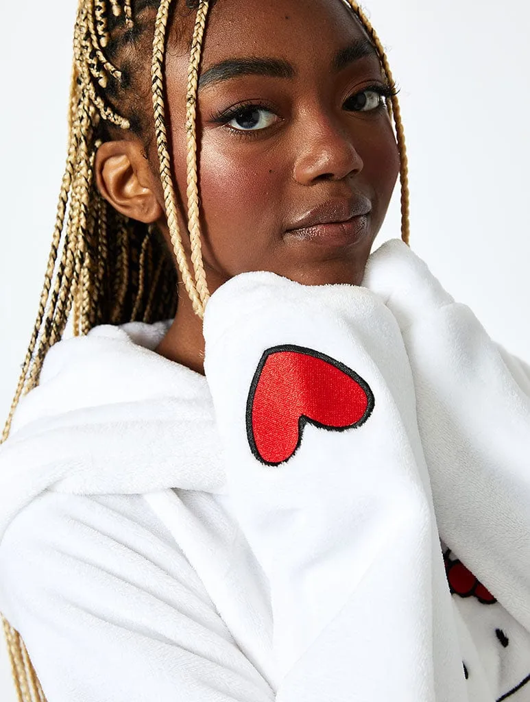 Hello Kitty x Skinnydip Blanket Hoodie in White sold by Skinnydip London product image thumbnail 4