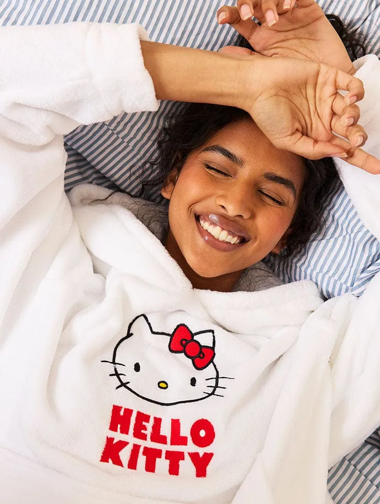 Hello Kitty x Skinnydip Blanket Hoodie in White sold by Skinnydip London product image thumbnail 3