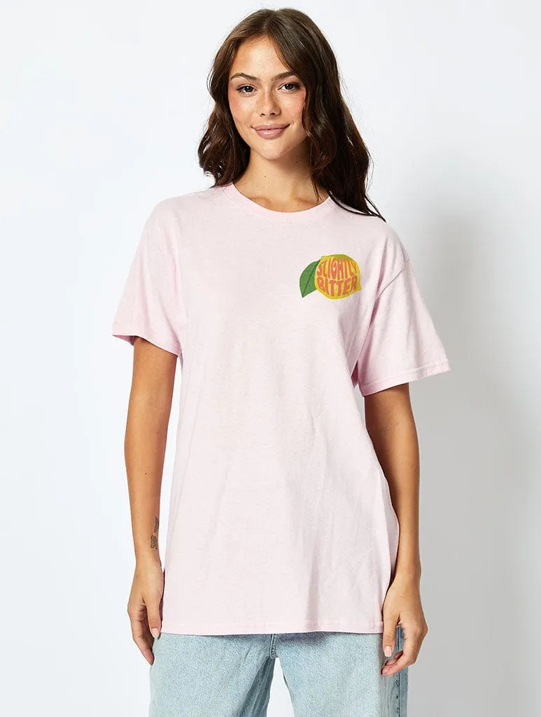 Slightly Bitter T-Shirt in Pink sold by Skinnydip London product image thumbnail 2