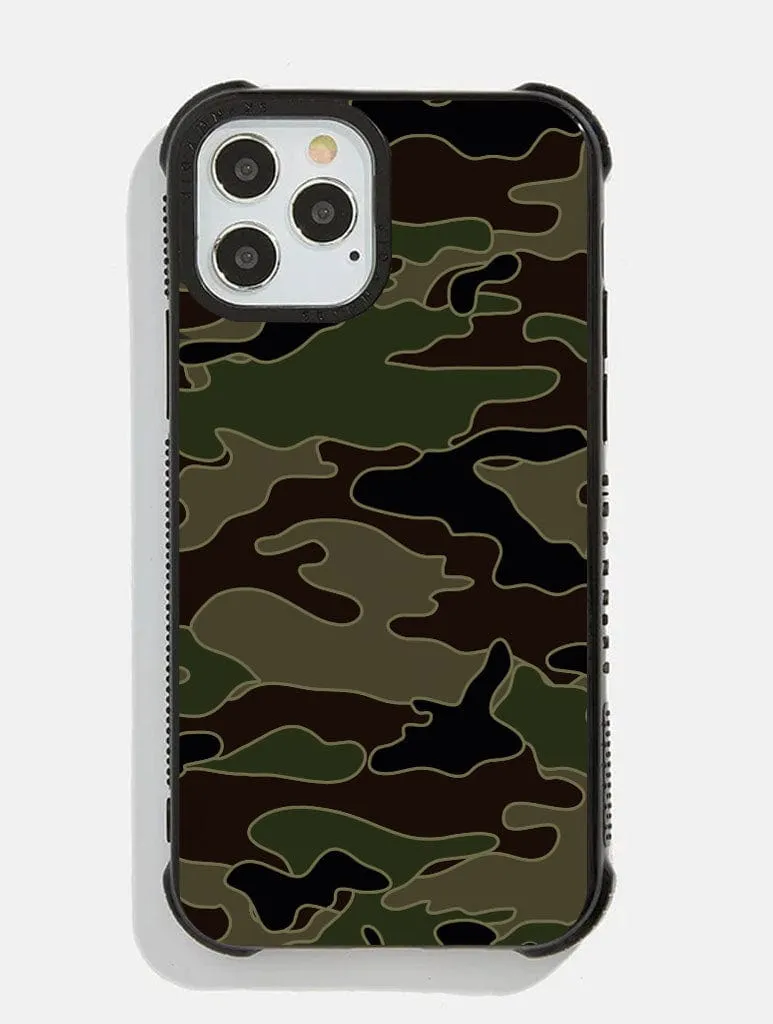 Green Camo Shock iPhone Case sold by Skinnydip London