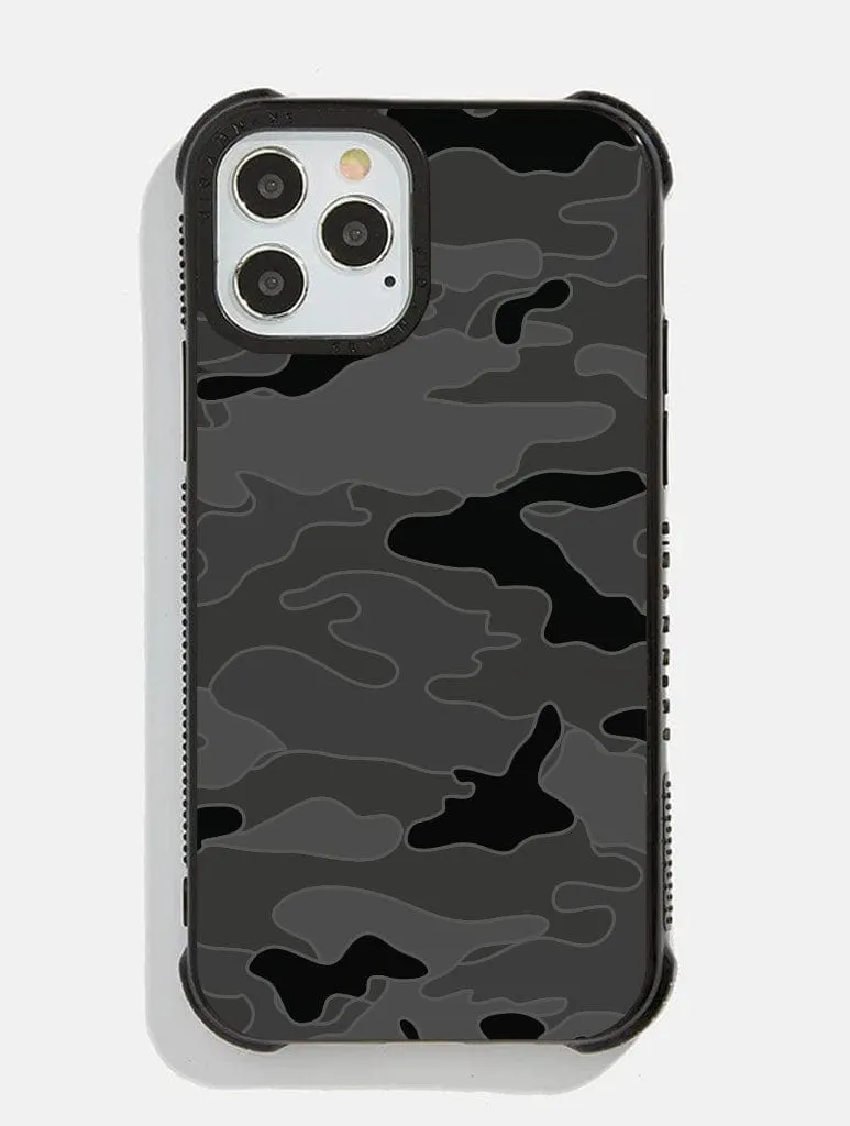 Grey Camo Shock iPhone Case sold by Skinnydip London