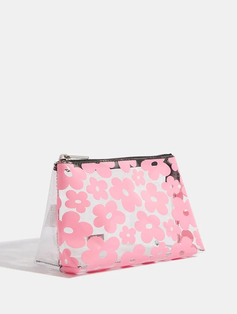 Warped Floral Triangle Makeup Bag sold by Skinnydip London product image thumbnail 3