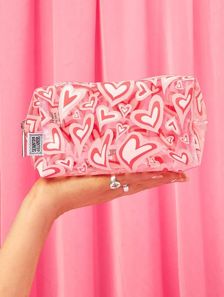 Warped Heart Makeup Bag sold by Skinnydip London product image thumbnail 2