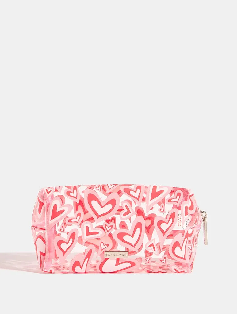 Warped Heart Makeup Bag sold by Skinnydip London product image thumbnail 4