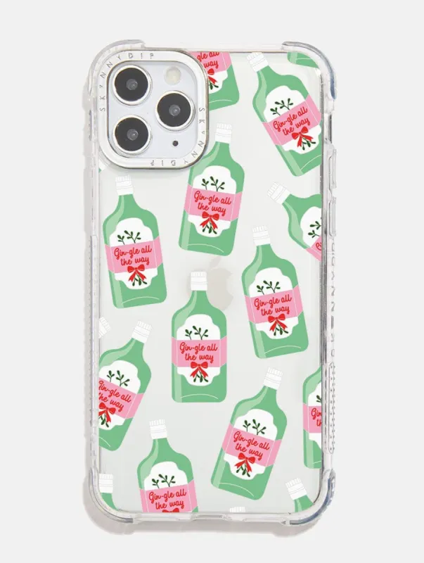 Gin-gle All the Way Shock iPhone Case sold by Skinnydip London