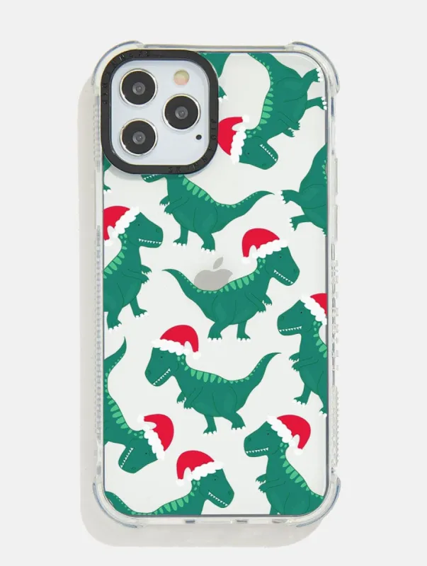 Christmas Dino Shock iPhone Case made by Skinnydip London