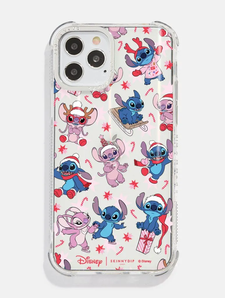 Disney Christmas Stitch & Angel Shock iPhone Case sold by Skinnydip London