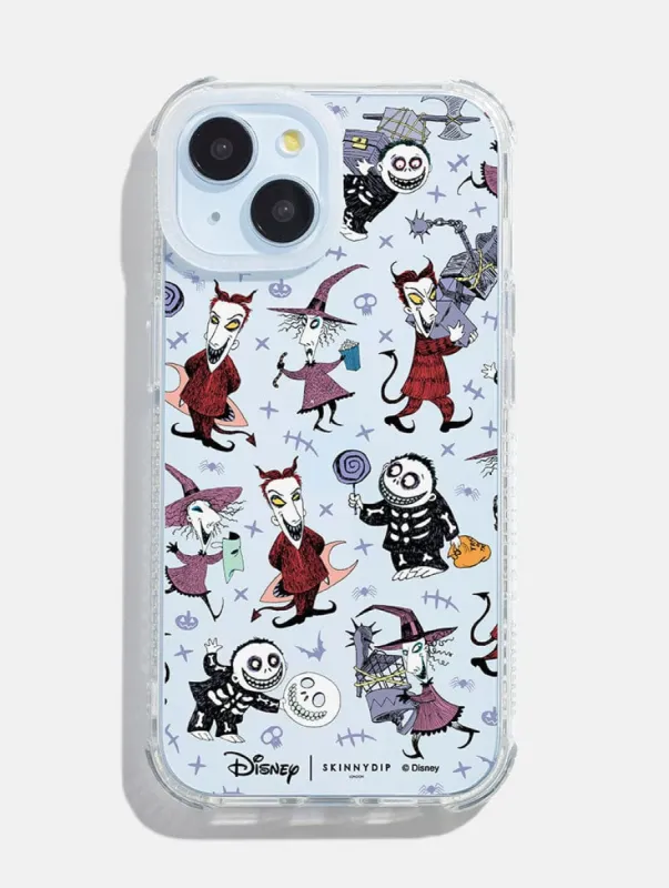 Disney The Nightmare Before Christmas Lock Shock & Barrel Shock iPhone Case made by Skinnydip London
