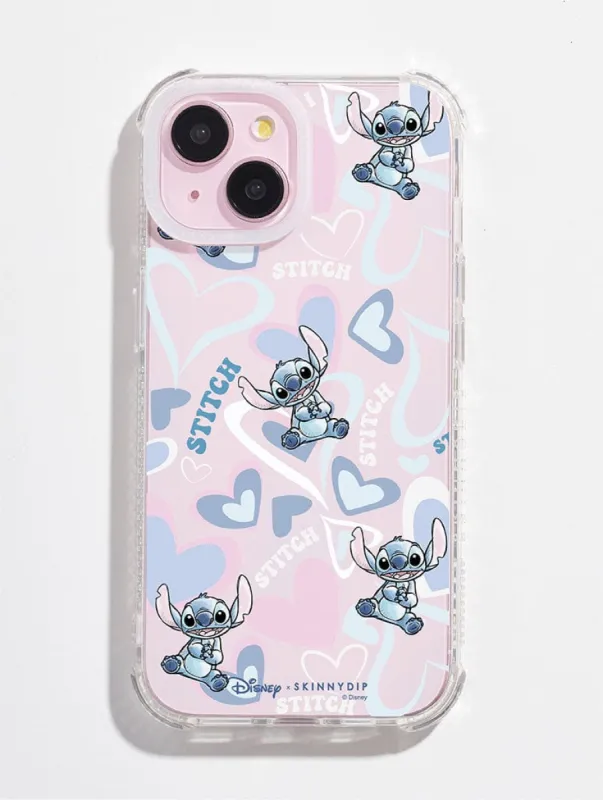 Disney Stitch Heart Shock iPhone Case sold by Skinnydip London