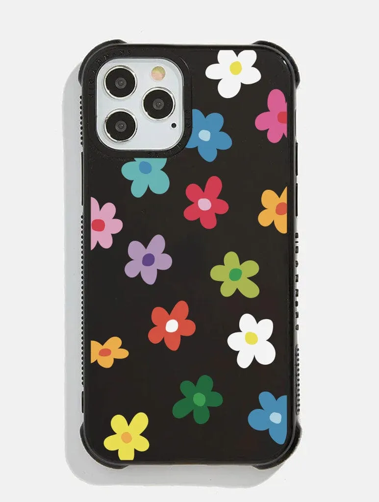 Black Multi Floral Shock iPhone Case sold by Skinnydip London