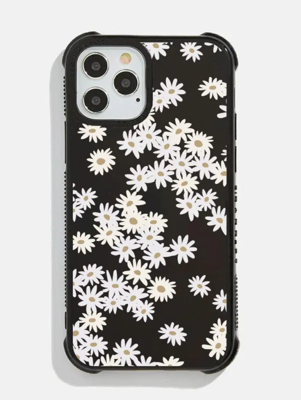 Black Ditsy Daisy Shock iPhone Case sold by Skinnydip London